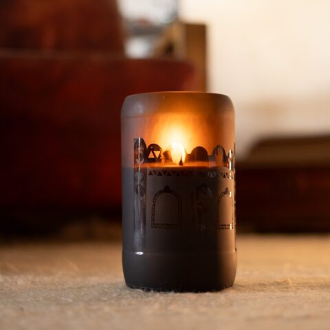 Corporate gifting set 4: XL Outdoor Upcycled Glass Candle